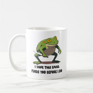 Lustiger Frosch Mit Messer Meme Zitat Kaffeetasse