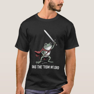 Lustiger Frosch-Ritter sagt Autismuskrieger Humor T-Shirt