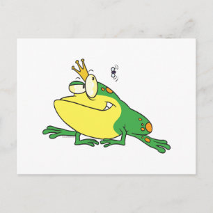 lustiger Froschfrosch, Augenfliege, tierischer Car Postkarte