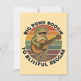 lustiger Froschgesang Postkarte