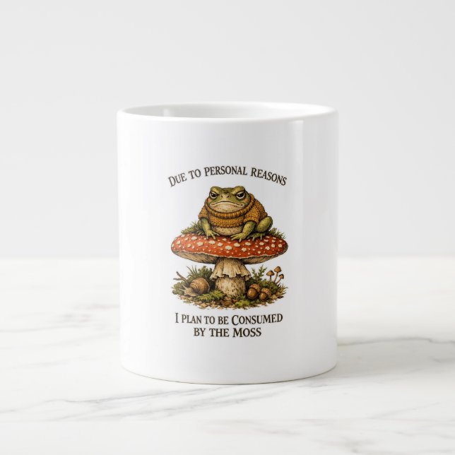 Lustiger Froschpilz  Jumbo-Tasse (Vorderseite)