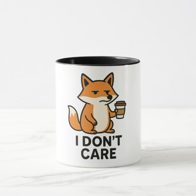 Lustiger Fuchs Becher Tasse (Zentrum)