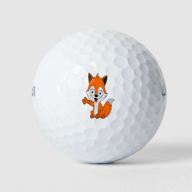 lustiger Fuchs Golfball (Vorderseite)