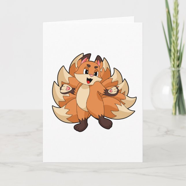 Lustiger Fuchs Karte (Vorderseite)