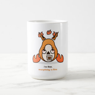 Lustiger Fuchs Mir geht's gut Alles ist in Ordnung Kaffeetasse