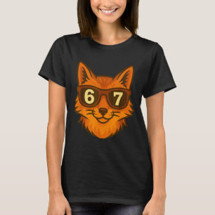 Lustiger Fuchs Sungles 67 Sechs Sieben Meme T-Shirt