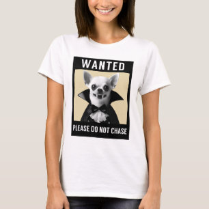 Lustiger Fun Chihuahua Vampir Gruselig Halloween T-Shirt