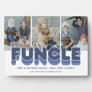 Lustiger Funcle-Cool-Onkel-Foto Fotoplatte