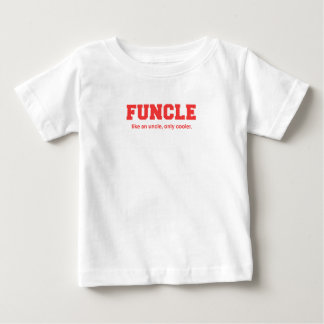 Lustiger Funcle Uni-Druck Baby T-shirt