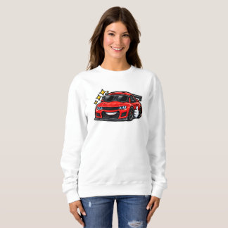Lustiger Funny-Car-Fan-Schal Frauen Sweatshirt