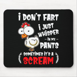 Lustiger Fürze-Huhn-Liebhaber Ich Fürze Nicht Ich Mousepad