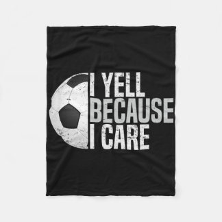 Lustiger Fußball-Fan-Humor Ich schreie, weil ich m Fleecedecke