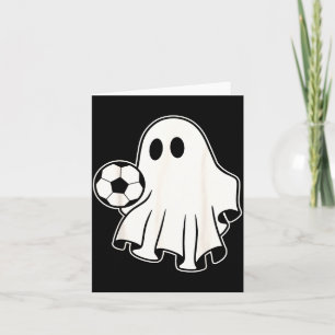 Lustiger Fußball-Geist, der Fußballfans zu Hallowe Karte