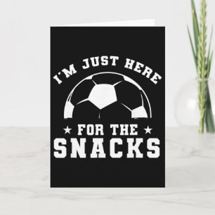 Lustiger Fußball, ich bin nur wegen der Snacks hie Karte