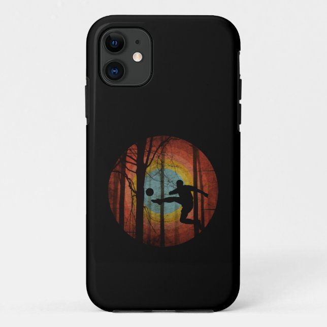 LUSTIGER FUSSBALL IM WALD Case-Mate iPhone HÜLLE (Rückseite)
