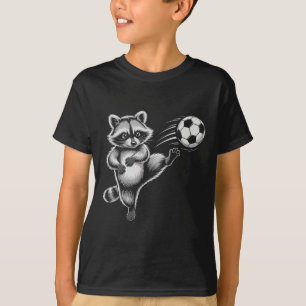 Lustiger Fußball Ll Waschbärkick Gewinnt Spiel Haa T-Shirt