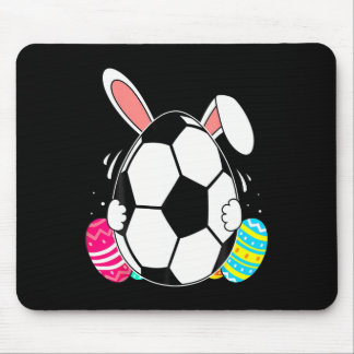 Lustiger Fußball mit Hasenohren Ostertag Männer Ju Mousepad