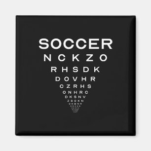 Lustiger Fußball Optiker-Board-Witz Magnet