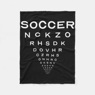 Lustiger Fußball Optiker Brett Witz Fleecedecke