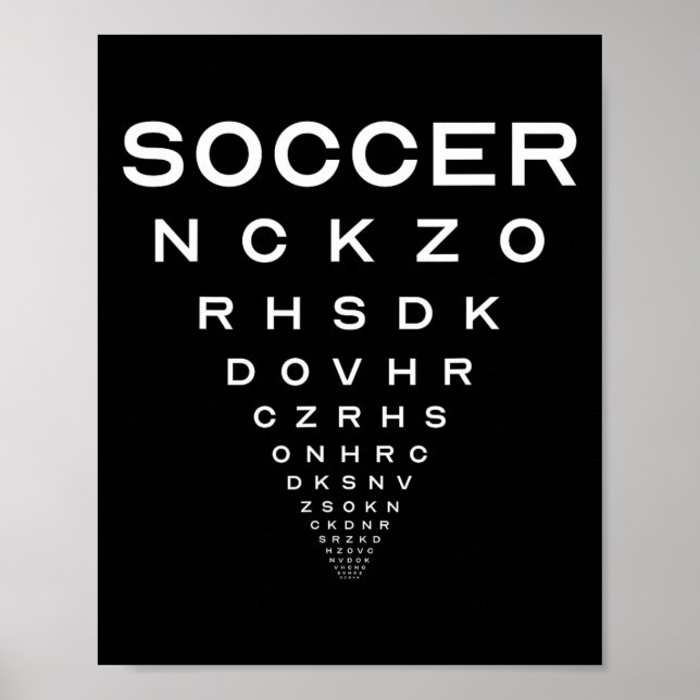 Lustiger Fußball Optiker Brett Witz Poster (Vorne)