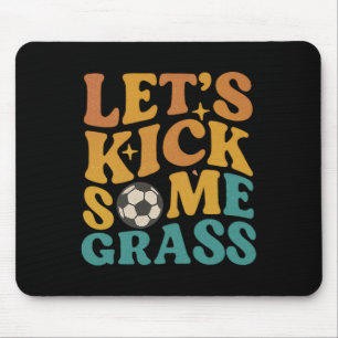 Lustiger Fußball Retro Vintage Lass uns ein paar T Mousepad