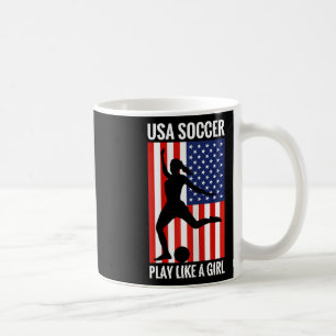 Lustiger Fußball Usa Fußball Spielen Wie Ein Mädch Kaffeetasse