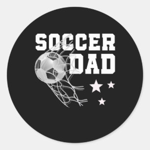 Lustiger Fußball-Vater Daddy Fußball Sportliebhabe Runder Aufkleber