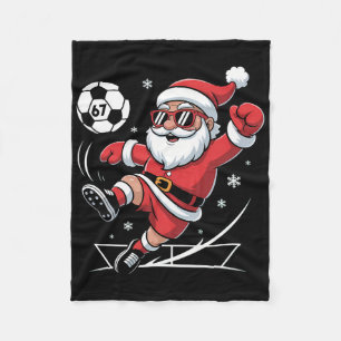 Lustiger Fußball-Weihnachtsmann 67 Meme Weihnachte Fleecedecke