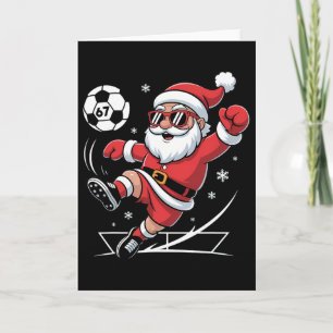 Lustiger Fußball-Weihnachtsmann 67 Meme Weihnachte Karte