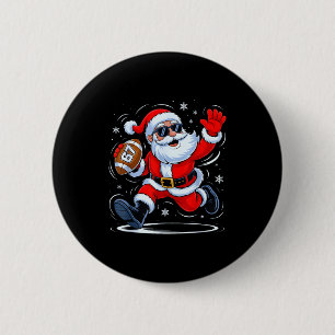 Lustiger Fußball-Weihnachtsmann 67 Weihnachten Xma Button