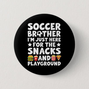 Lustiger Fußballbruder Fußballspieler-Bruder Button