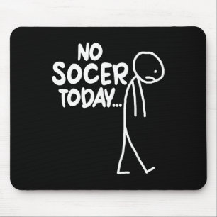 Lustiger Fußballfan Trauriger Stock Kein Fußball H Mousepad
