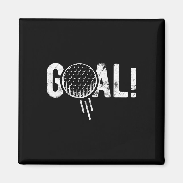 Lustiger Fußballtor Golf Vier Witz  Magnet (Vorne)