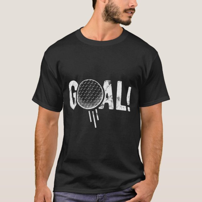 Lustiger Fußballtor Golf Vier Witz  T-Shirt (Vorderseite)