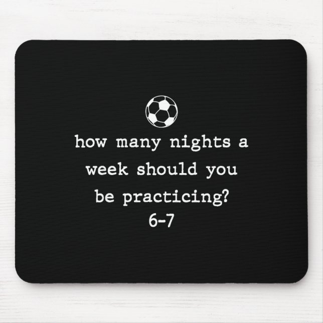 Lustiger Fußballtrainer 67 Fußballspieler 6 7 Gen  Mousepad (Vorne)