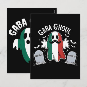 Lustiger GABA-Ghoul-Italienischer-Geist-Friedhof-V Feiertagspostkarte