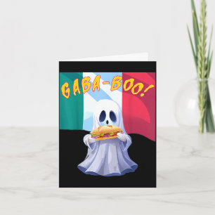 Lustiger gabagool gabaghoul gaba boo Geist hallowe Karte