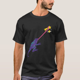 Lustiger Galaxy-Frosch, der fallenden Stern Raum P T-Shirt