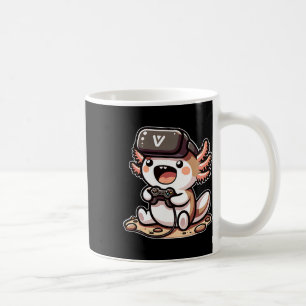 Lustiger Gamer Axolotl mit VR-Brille Kaffeetasse