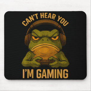 Lustiger Gamer-Frosch-Kunst-Grafik-Shirt Männer Ju Mousepad