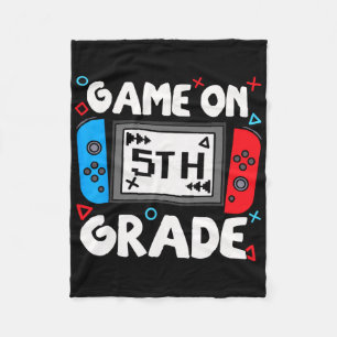 Lustiger Gamer Game On 5. Klasse Zurück zur Schule Fleecedecke