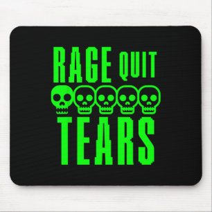 Lustiger Gamer Gaming Sarkasmus Rage Quit Noob Trä Mousepad