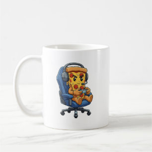 Lustiger Gamer-Pizza-Gaming-Videospiel-Enthusiast, Kaffeetasse