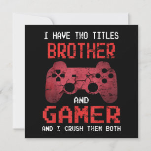 Lustiger Gamer Retro-Videospiele für Bruder Dankeskarte