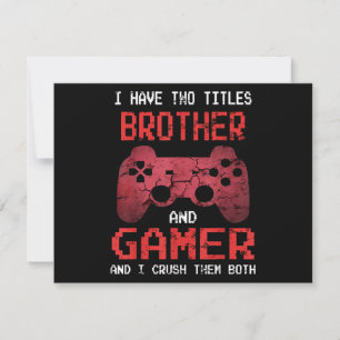 Lustiger Gamer Retro-Videospiele für Bruder von Ju