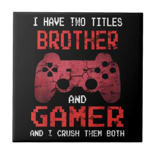 Lustiger Gamer Retro-Videospiele für Bruder von Ju Fliese