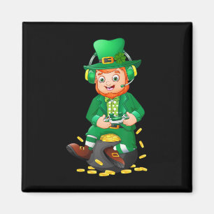 Lustiger Gamer St. Patricks Tag Videospiel Kinder  Magnet