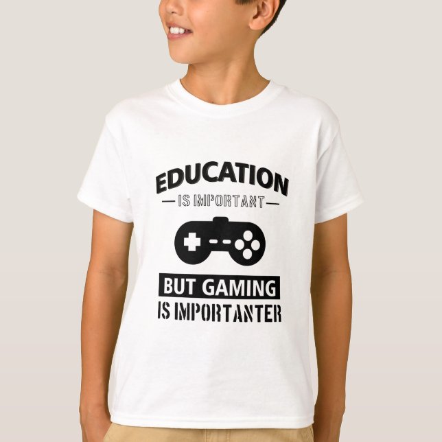 Lustiger Gamer T-Shirt (Vorderseite)