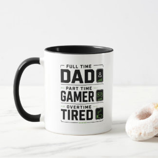 Lustiger Gamer-Vater-Becher | Vollzeit-Vater Teilz Tasse