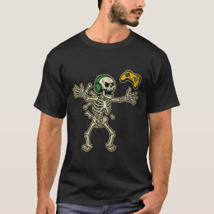 Lustiger Gamer Wütender Skelett-Gamer Video für ju T-Shirt